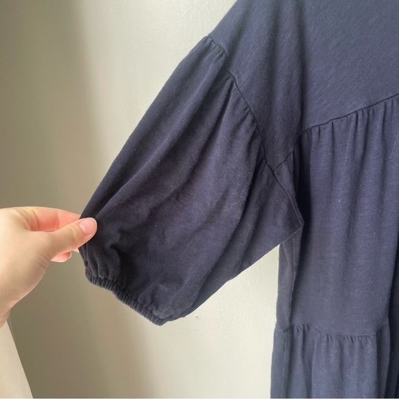 Anthropologie Dress Womens Plus Size 0 XS Navy Tiered Dress Sundry EUC - Picture 6 of 7